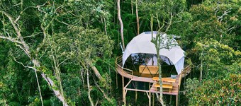 Glamping Alcyone in El Rosal with a view of the Bogotá savannah