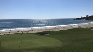 A golf course with a view of the ocean and beach. - Exclusive Monarch Beach, Ritz Pointe Condo - 2 Bedroom, 2 Bath [STR23-0012] (Dana Point)