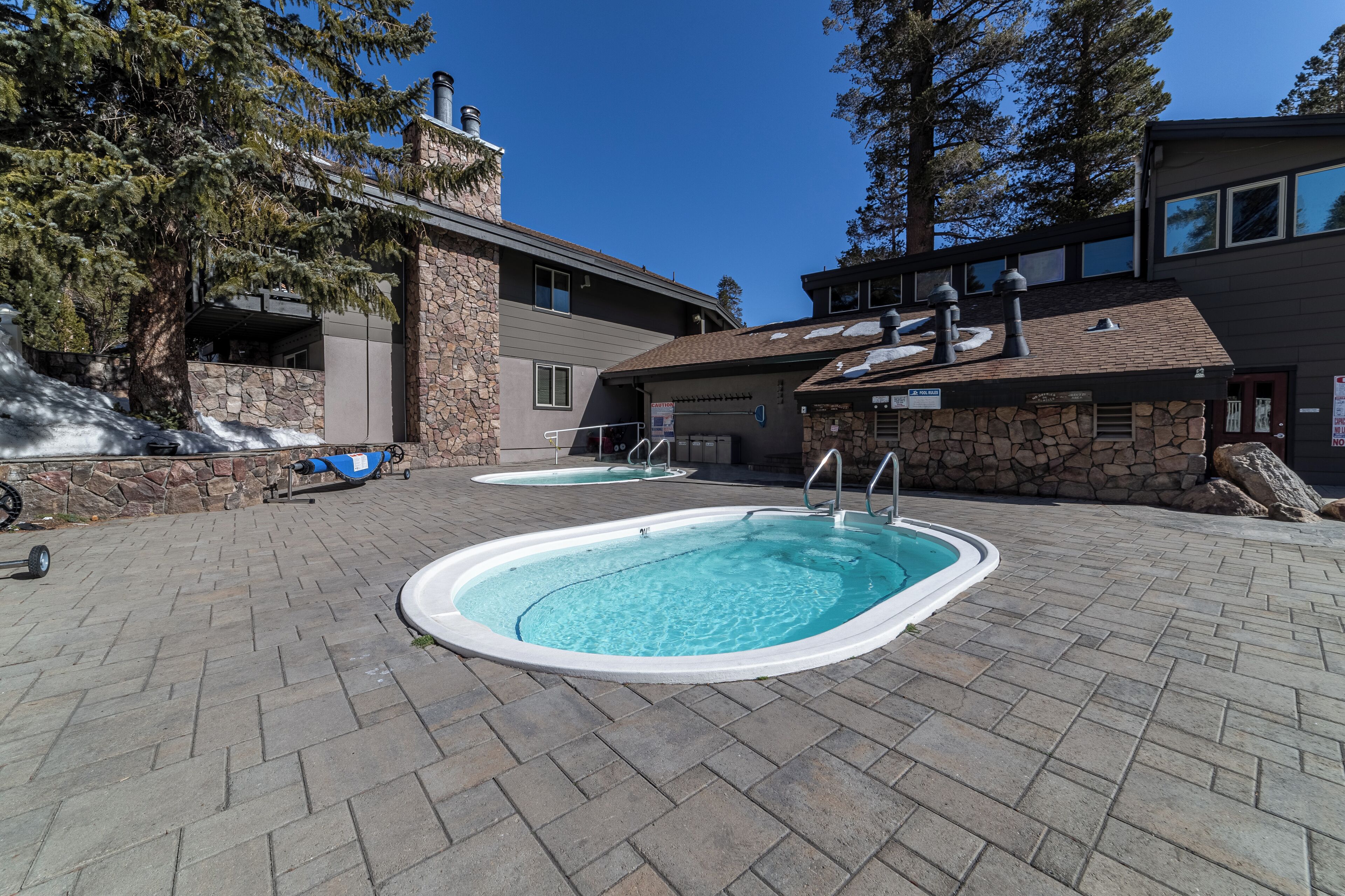 A heated pool