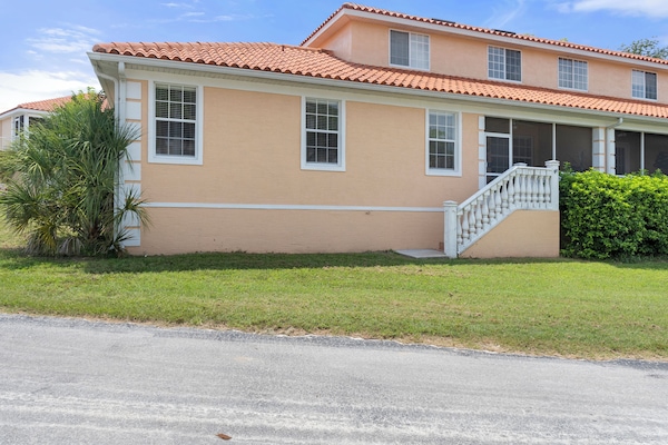 Rear side of the villa