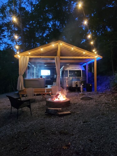 2-Person Romantic Airstream Glamper in Hocking Hills, Ohio