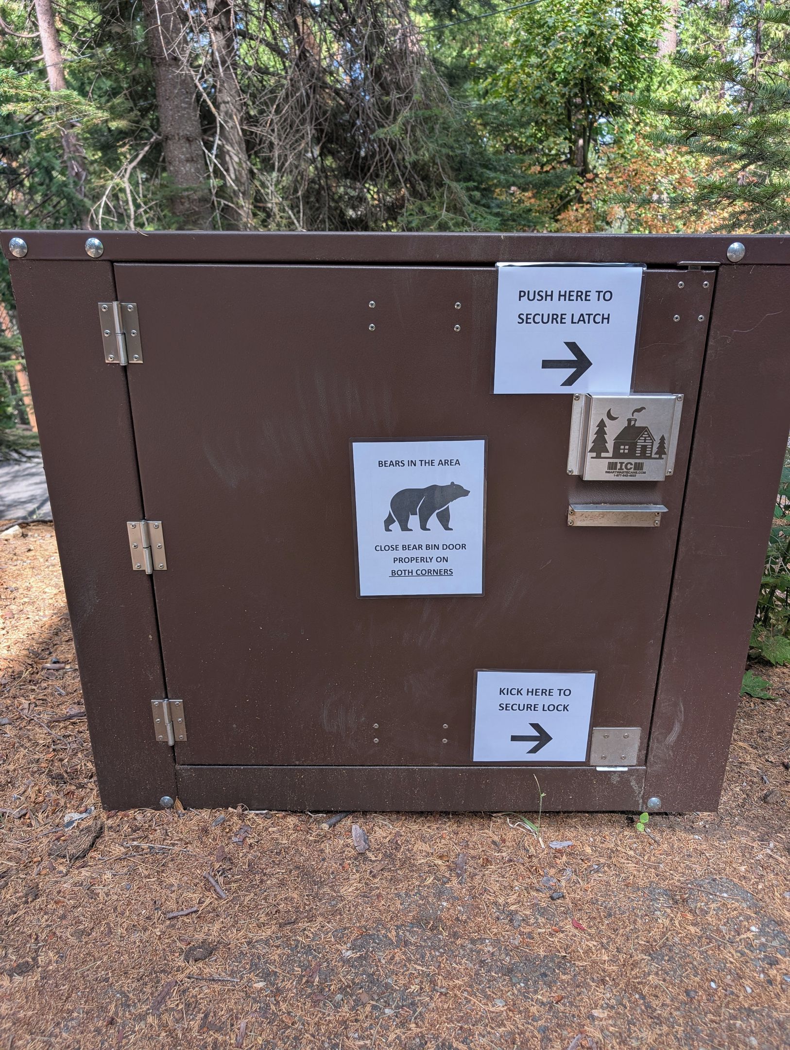 We have provided a bear proof trash container to dispose recycling and trash after your stay. Please do not leave any trash outside for your own safety as it will attract wildlife like bears,  raccoons etc