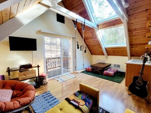 Smart TV, video games, DVD player, books