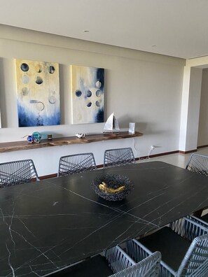 Dining - Luxury beach front apartment in Punta Mita (Punta de Mita)
