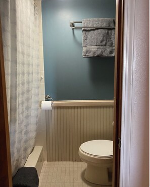 Tina, amenidades de baño gratuitas, toallas, papel de baño 