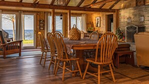Dining - Beachfront Cabin Steps from the Water (Cedar River)