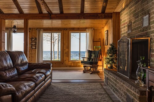 Beachfront Cabin Steps from the Water
