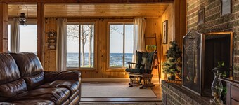 Beachfront Cabin Steps from the Water