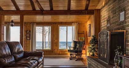 Beachfront Cabin Steps from the Water