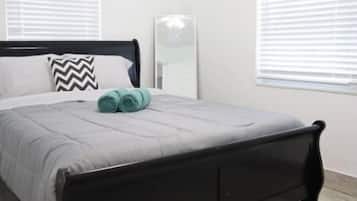1 bedroom, iron/ironing board, travel crib, free WiFi