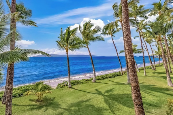 On the beach, sun-loungers, beach towels