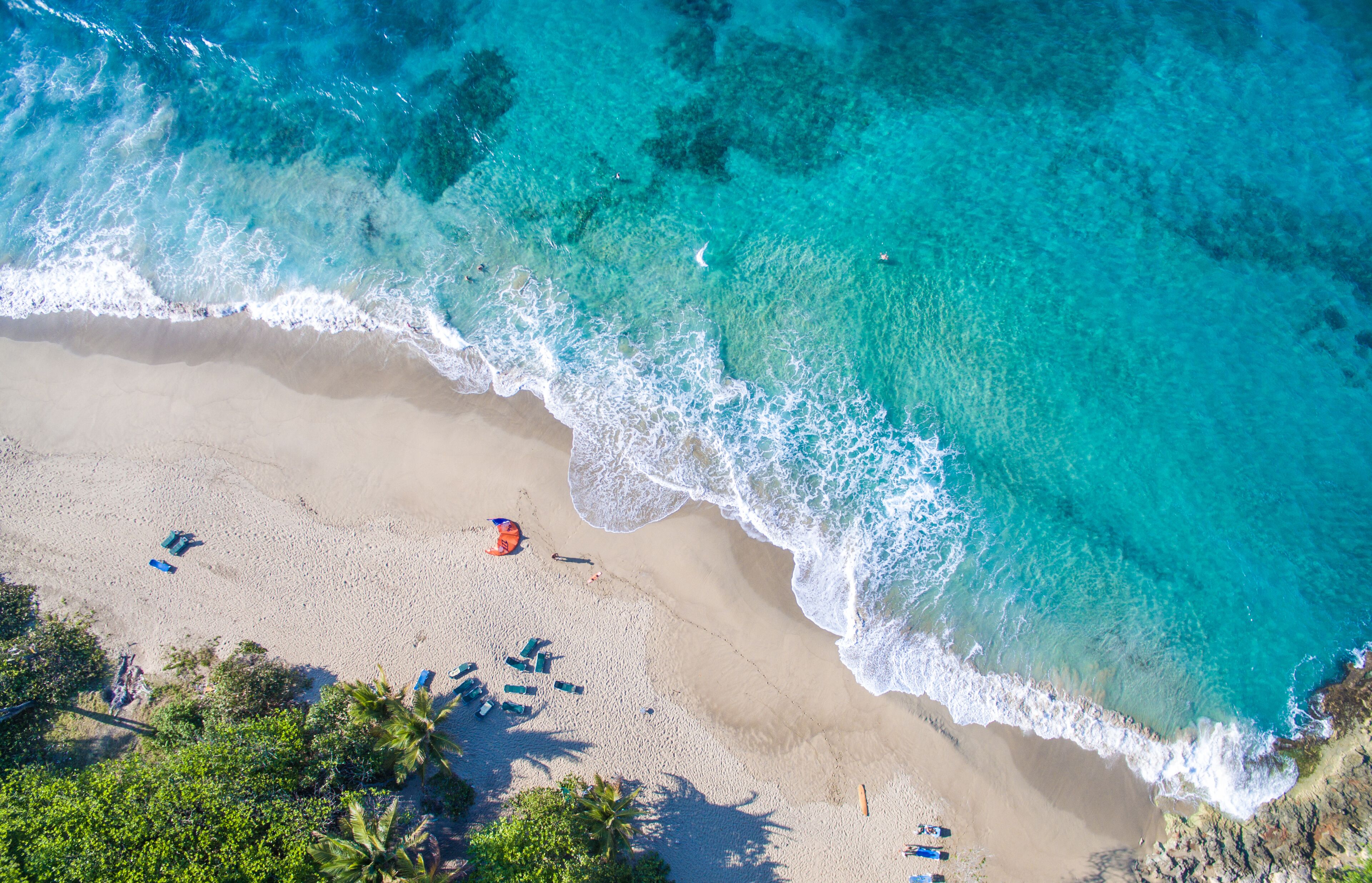 Private beach, sun loungers