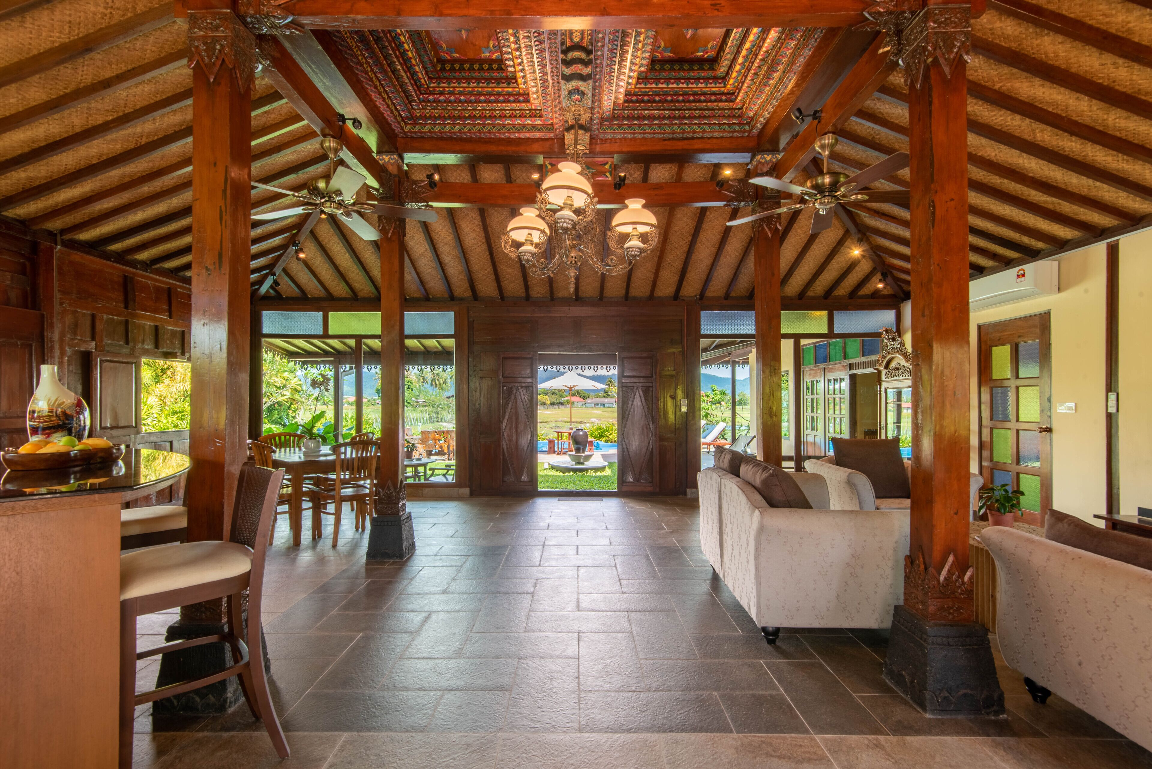 Bantul Villa | Living area | 50-inch Smart TV with digital channels, TV