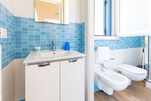 Douche, sèche-cheveux, bidet
