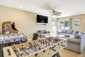 Games room - Spacious Brigantine Home ~ 1 Block to Beach! (Brigantine)