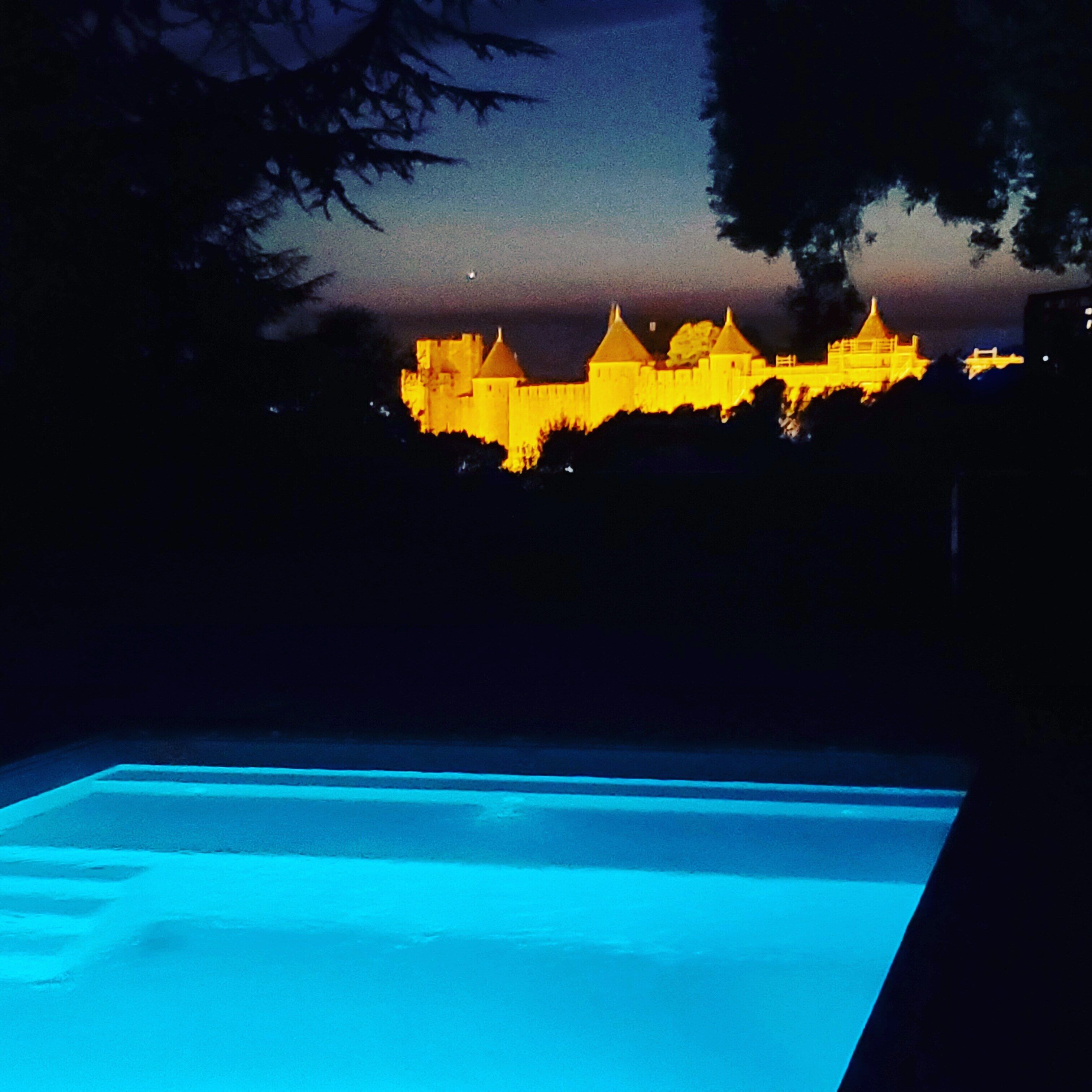 Piscine extérieure, piscine chauffée