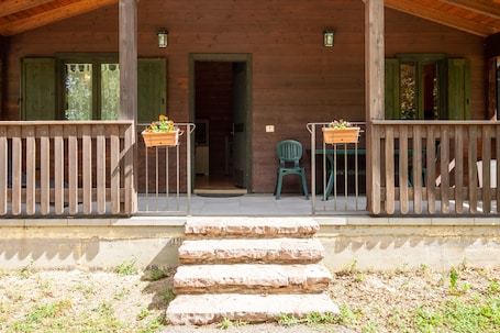 Terrace/patio. Chalet 'Mirtillo' – Villaggio Anemone with Mountain Views and Private Terrace