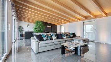 Televisión, chimenea