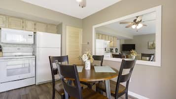 Condo, 1 King Bed, Patio, Garden View (Abby Lane Leisure Time) | Private kitchen | Coffee/tea maker