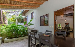 Outdoor dining - CASA ESCONDIDA | SERENE RETREAT W/POOL IN NOSARA (Nosara)
