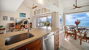 Coffee/tea maker, fridge, microwave, oven - Pali Ke Kua #222 - Breathtaking Ocean Views! (Princeville)
