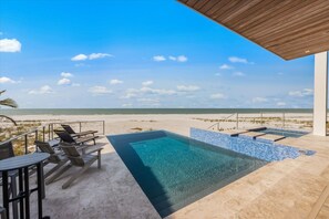 A heated pool