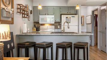 Condo, Multiple Beds, Patio, Mountain View (Black Bear Lodge) | Private kitchen | Coffee/tea maker