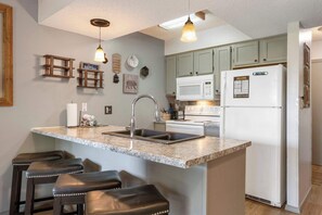 Condo, Multiple Beds, Patio, Mountain View (Black Bear Lodge) | Private kitchen | Coffee/tea maker