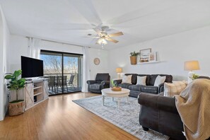 Condo, Multiple Beds, Patio (Foothills Walk-in ) | Living area | 42-inch flat-screen TV with digital channels