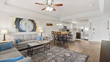 Condo, Multiple Beds, Patio, Mountain View (Oak Lane Escape) | Living area | 42-inch flat-screen TV with digital channels