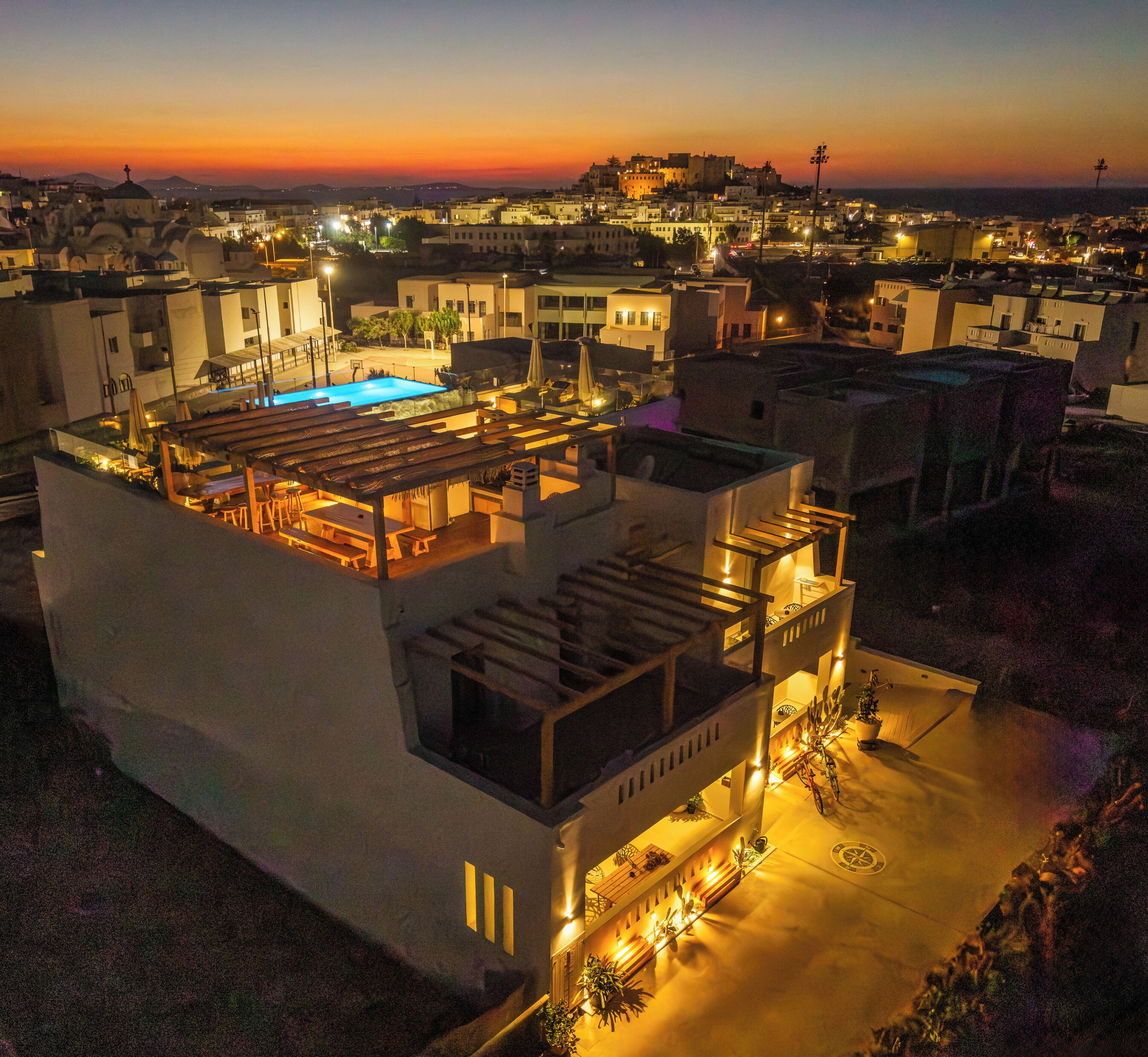 Overnatningsstedets facade