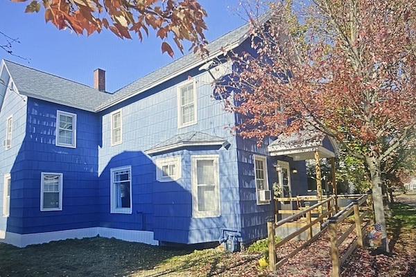 The Blue House in Bemus Point