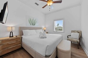 4 bedrooms, iron/ironing board, travel crib, free WiFi
