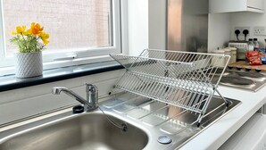 Apartment, eigenes Bad, Stadtblick (Saville Flat Sunderland) | Eigene Küche