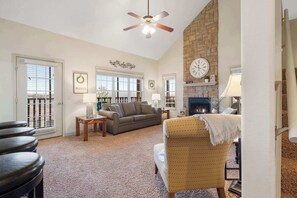 Townhome, Multiple Beds, Balcony, Golf View (The Gathering Place ) | Living area | 42-inch flat-screen TV with digital channels