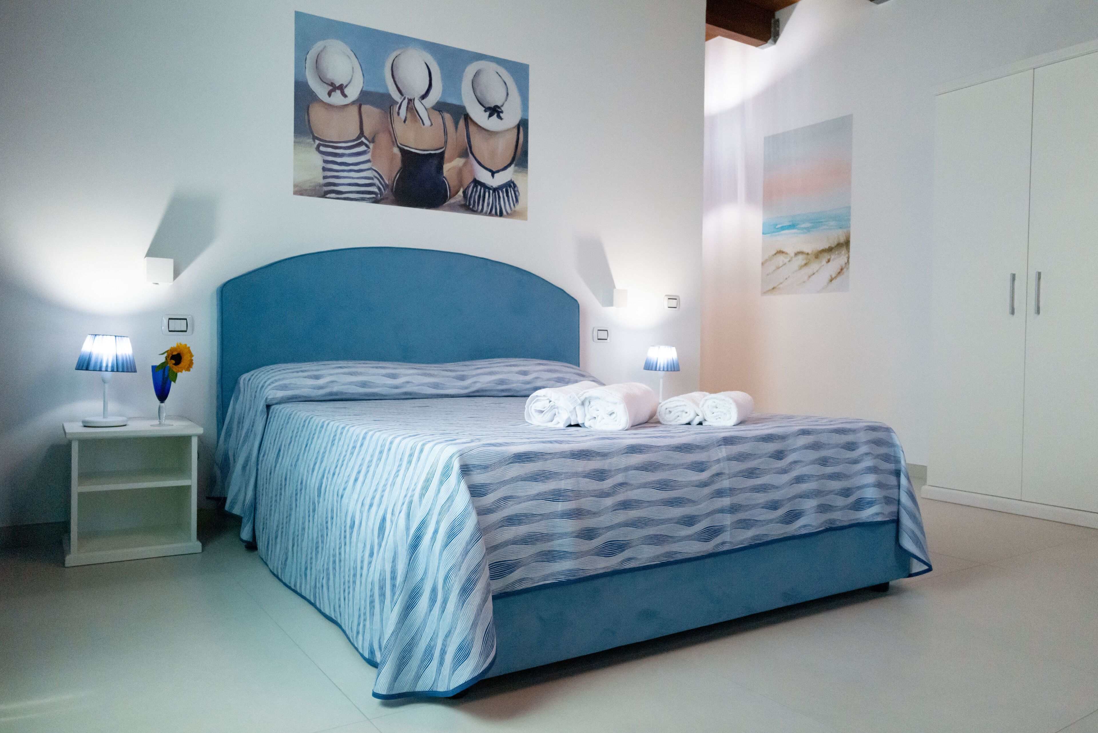 Superior-Vierbettzimmer, 2 Schlafzimmer, Nichtraucher, Meerblick