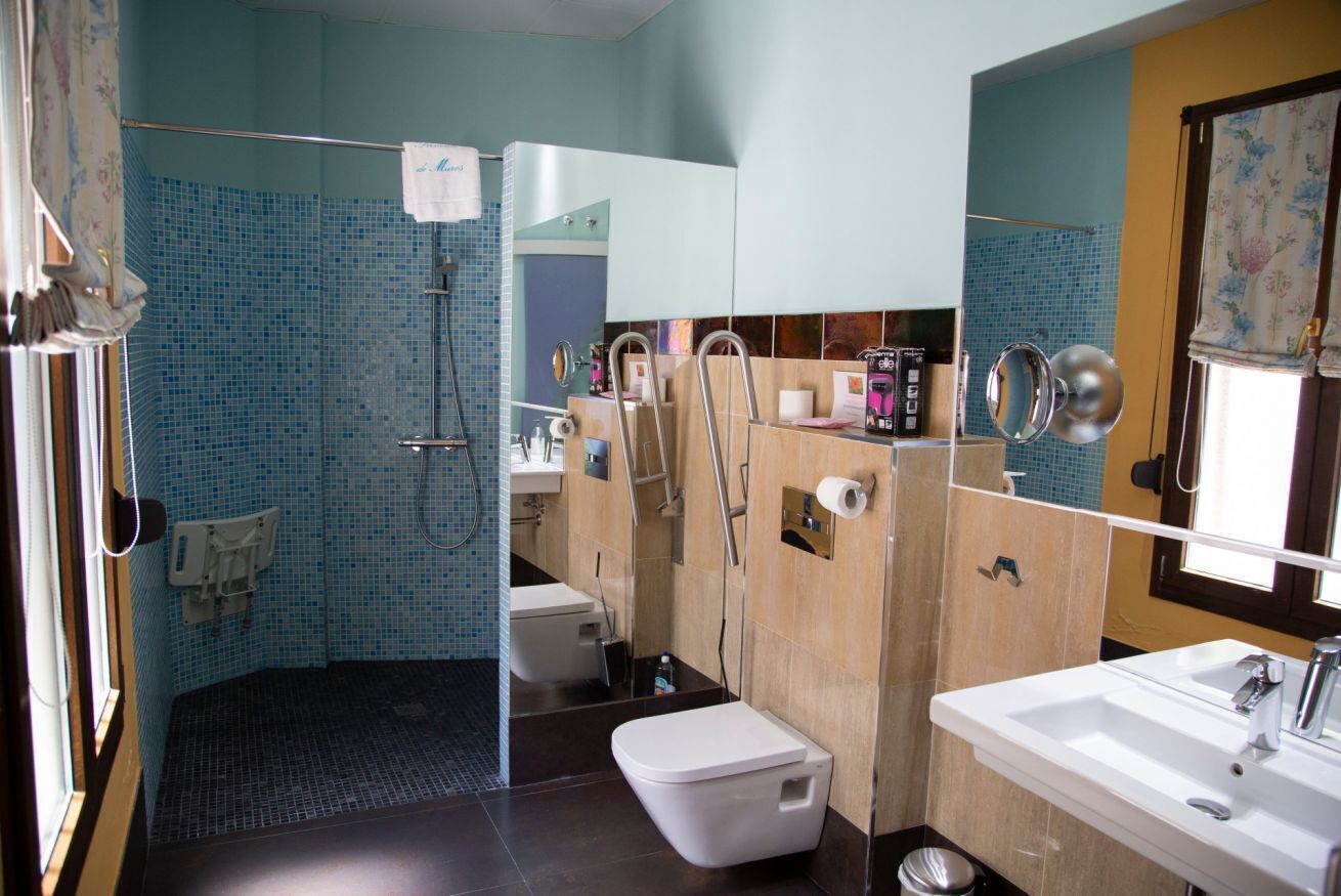 Hair dryer, towels