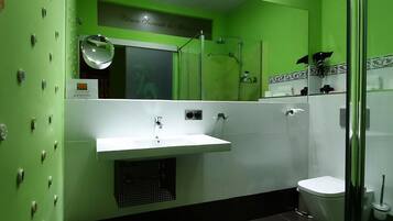 Ducha, secador de pelo y toallas