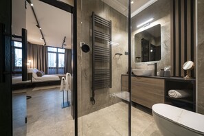 Exclusive Double Room | Bathroom | Hair dryer, bathrobes, slippers, towels - Velvet rooms & more (Zadar)