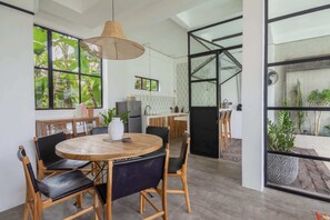 Basic Loft, 2 Queen Beds | Private kitchen - 2BR Comfortable Apartment in the Center of Canggu (Canggu)