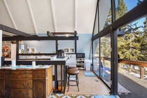 House, Multiple Beds, Balcony, Mountain View (Woodside Hideout) | Private kitchen | Fridge, microwave, oven, stovetop - Woodside Hideout Hop Away From Activities (Homewood)