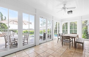 Dining - Mecox Bay with Panoramic Bay and Reserve Views - Water Mill South (Water Mill)