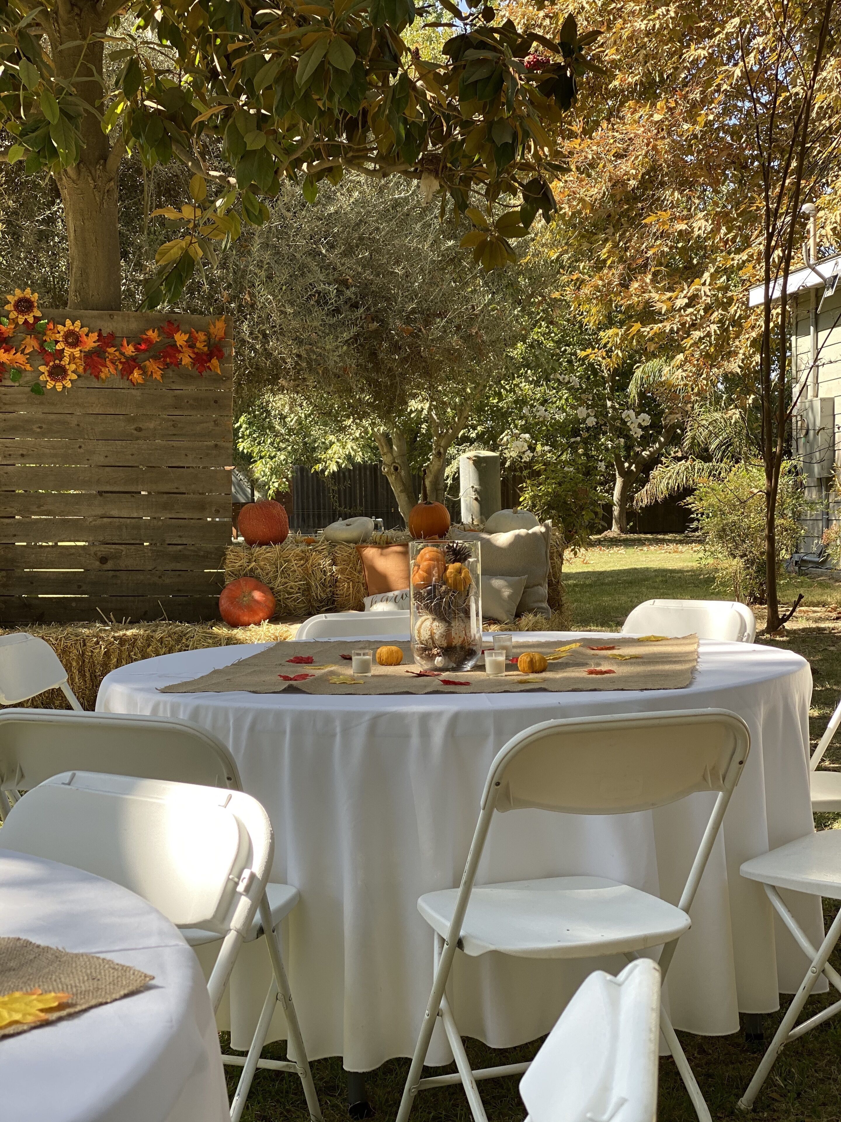 屋外ダイニングエリア