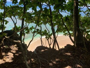 On the beach, sun-loungers, beach towels - Aloha! The North Shore of Kauai awaits in this amazing, centrally located Condo! (Princeville)