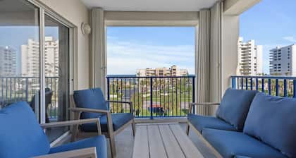 Ocean View, Family-Friendly Condo Across from No-Drive Beach!