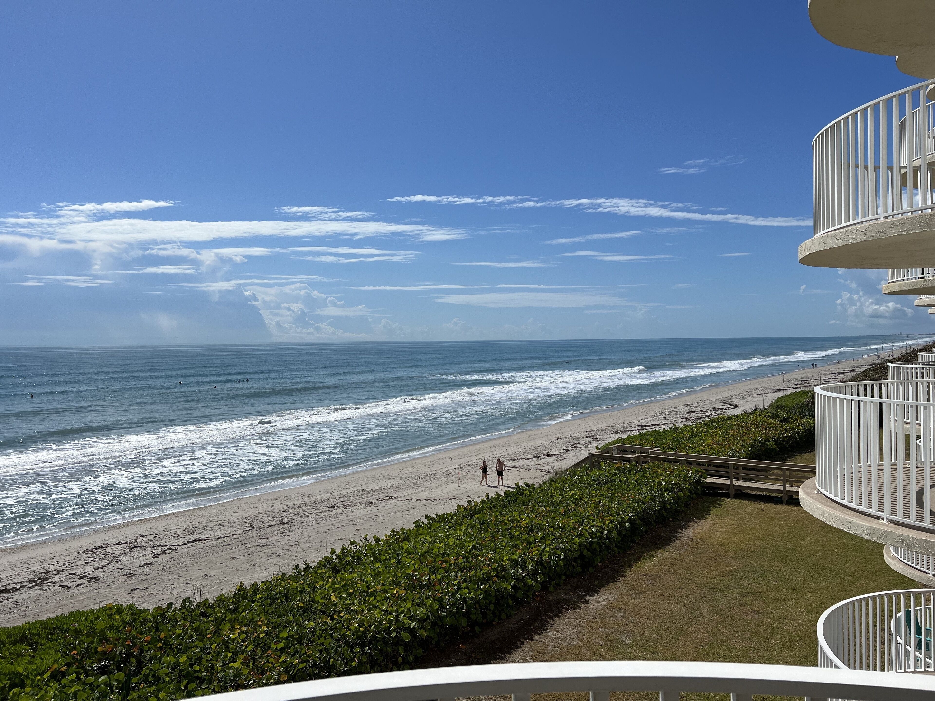 Image of the beach outside the condo. 