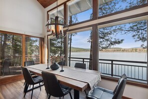 Dining - Waterfront Whitefish Lake Cabin  | 3 Bed, 3 Bath (Whitefish)