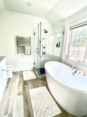 Combined shower/tub