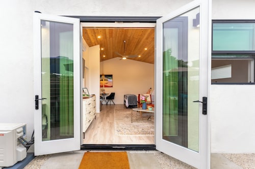 Close to downtown, with a llama and alpaca on the property