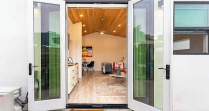 Close to downtown, with a llama and alpaca on the property